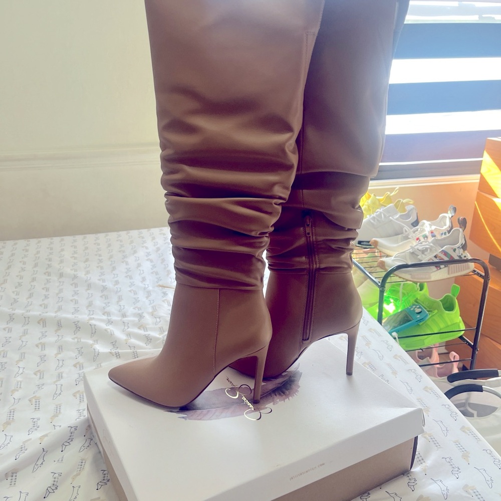 INC International Concepts Tan Heeled Boots
